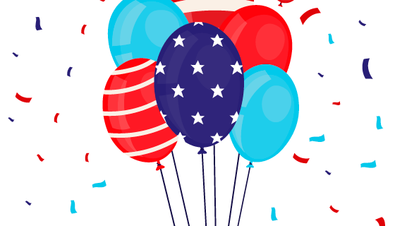 扁平庆祝气球矢量素材(EPS/AI/PNG)