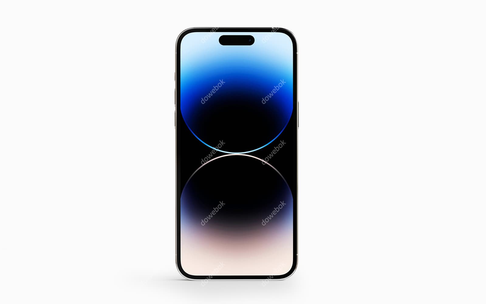 银色 iPhone 14 Pro Max 手机素材(PSD)