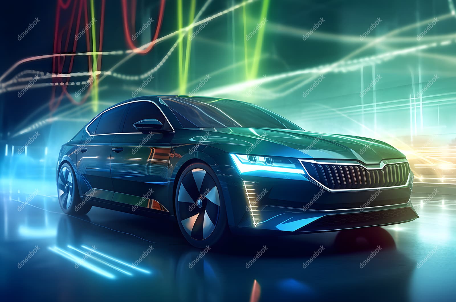 富有科技感的未来汽车图片素材(JPG)