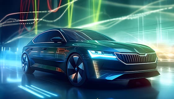 富有科技感的未来汽车图片素材(JPG)