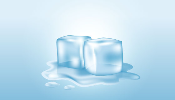 逼真的冰块矢量素材(EPS/AI/PNG)