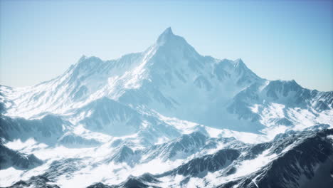 壮观美丽的雪山和冰川景色