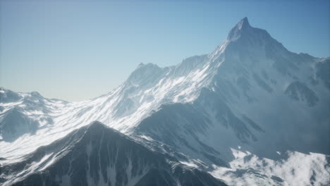 壮观而美丽的雪山和冰川景色