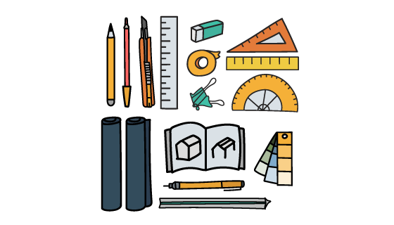 涂鸦文具矢量素材(EPS/PNG)