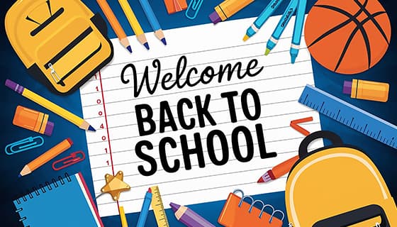 各种各样的学习工具设计开学季矢量素材(EPS)