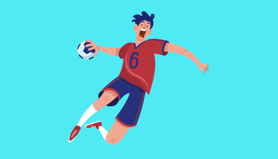 手球运动员矢量素材(EPS/AI/PNG)