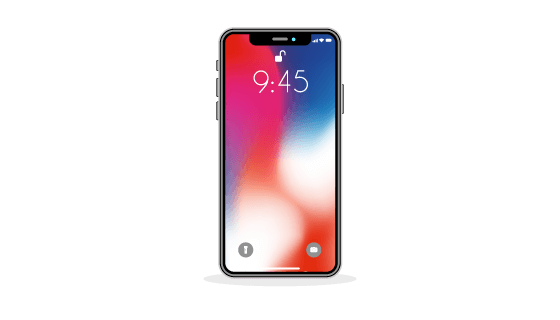 iPhone X矢量素材(EPS/AI/PNG)