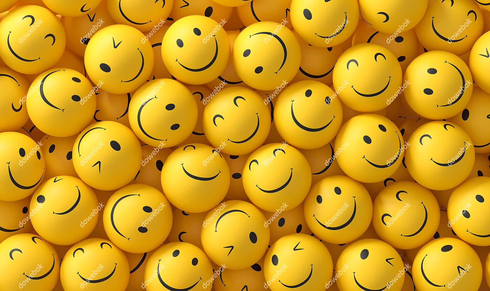 世界微笑日 emoji 表情小黄球图片素材(JPG)