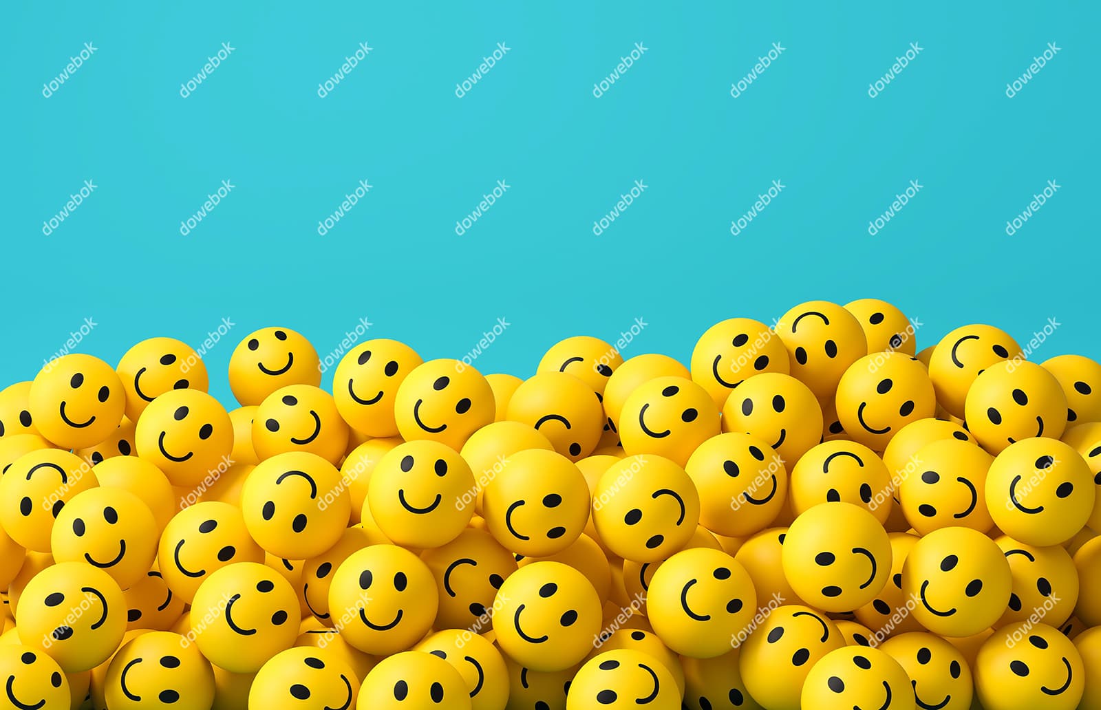 emoji 微笑表情小黄球设计的世界微笑日图片素材(JPG)