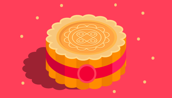 中秋节月饼矢量素材(EPS/AI)