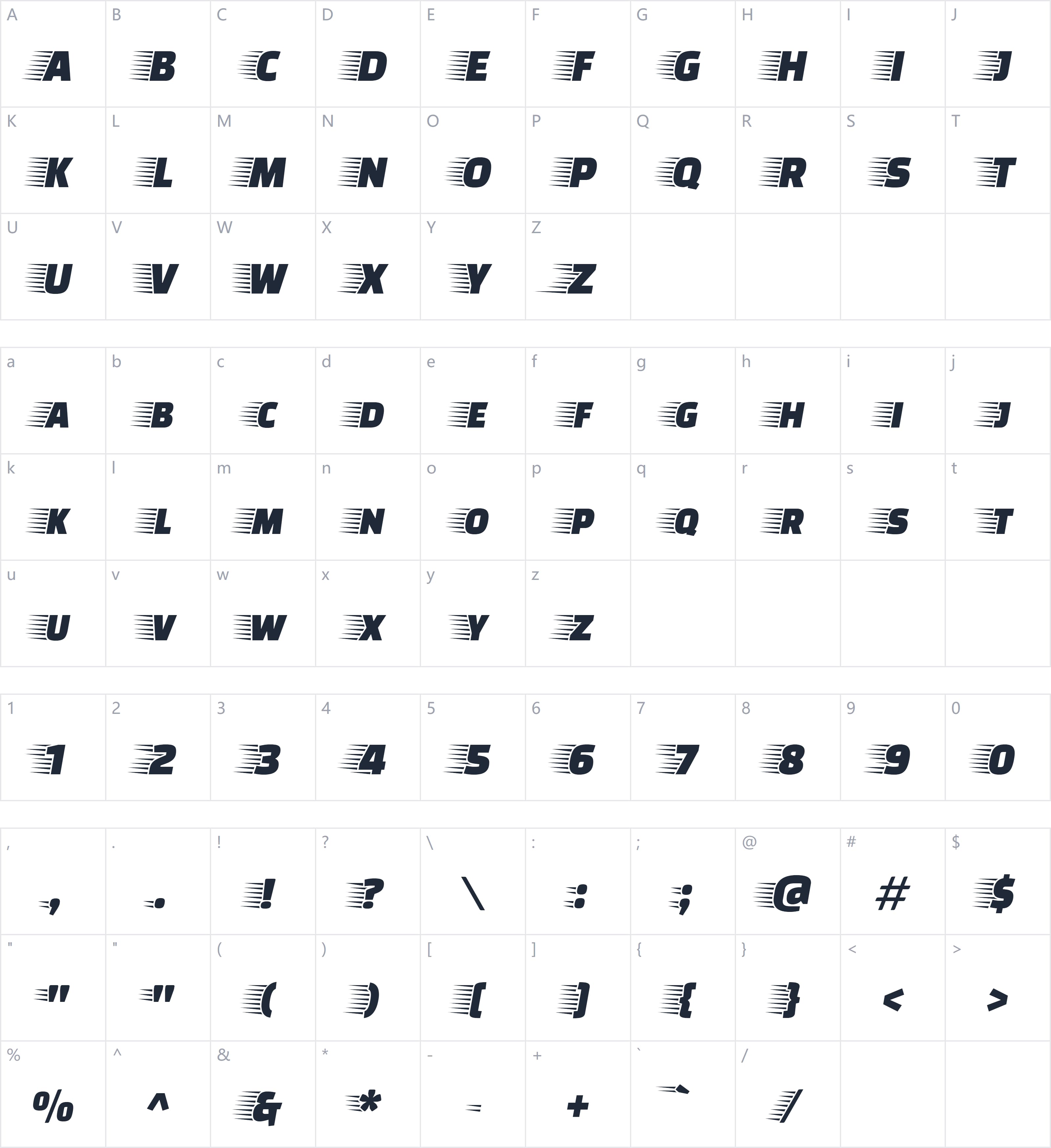 Faster One字符映射图