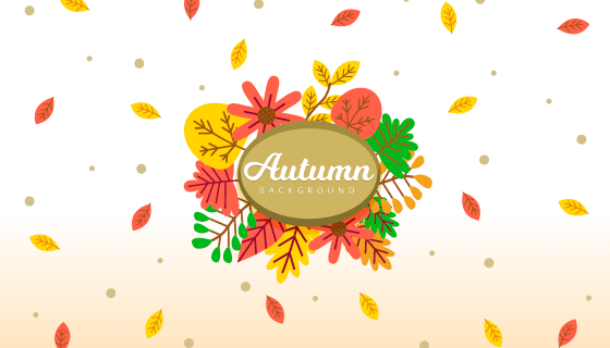 秋天背景矢量素材(EPS/AI)