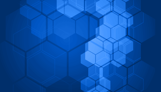 蓝色六边形背景矢量素材(EPS)