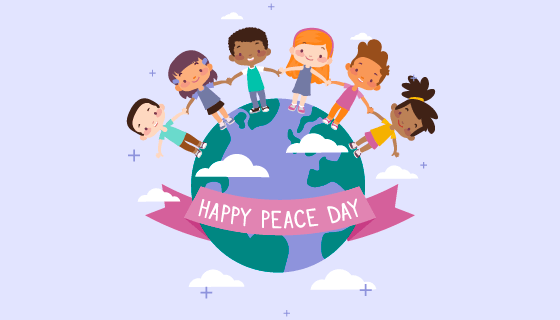 快乐和平日矢量素材(EPS/AI)