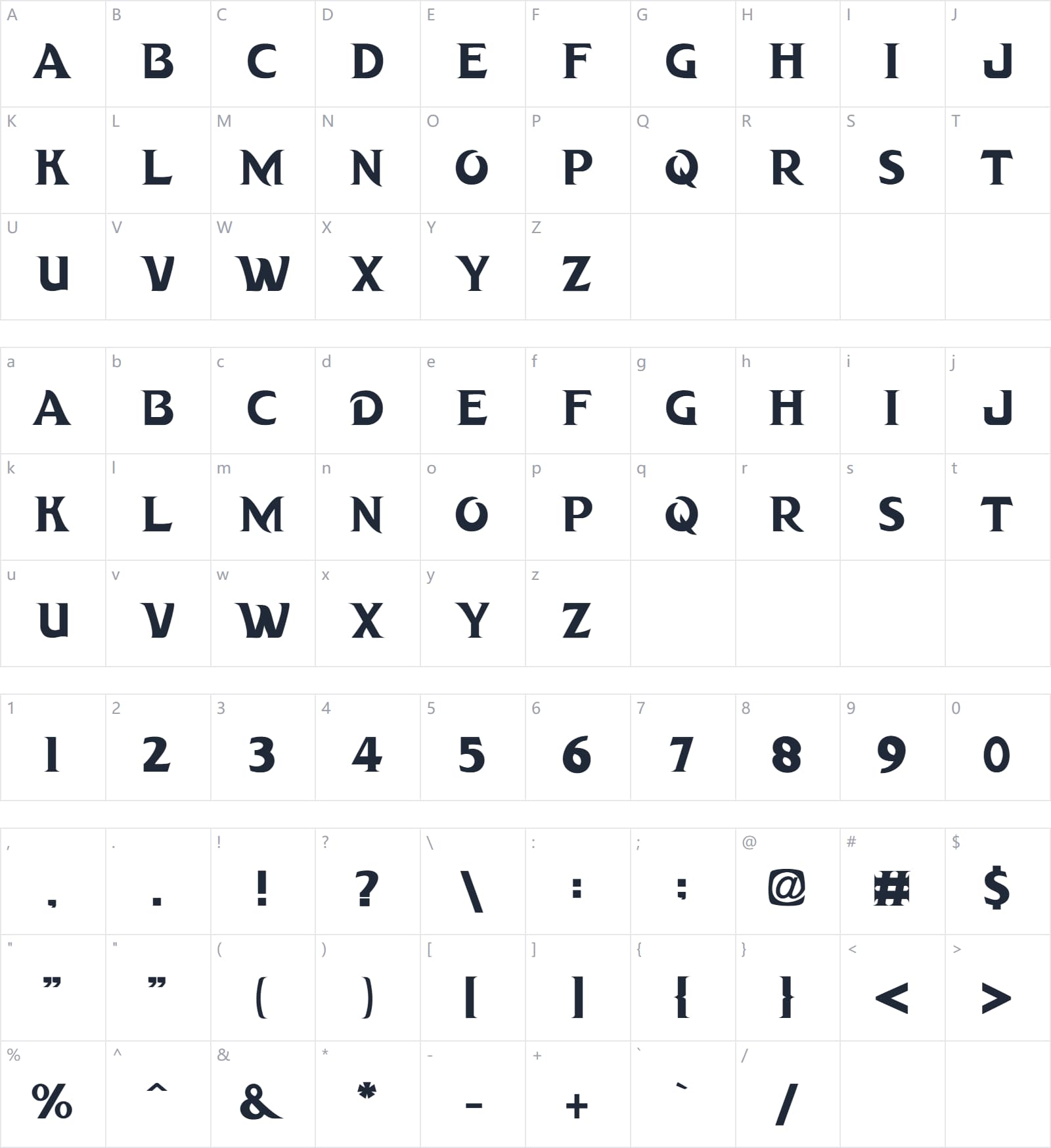 Dragon Hunter字符映射图