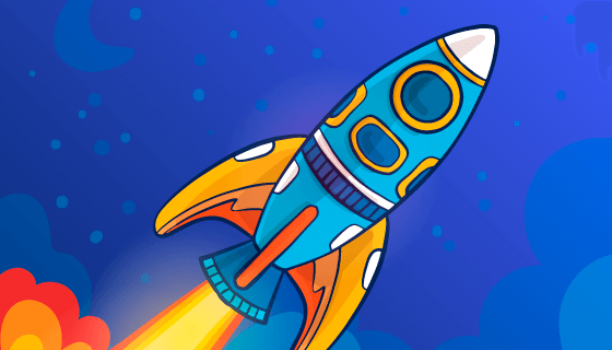 手绘火箭矢量素材(EPS/AI)