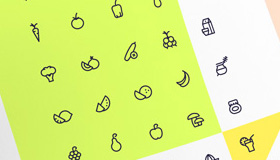 30个有机食品矢量图标(AI/EPS/PNG/SVG)