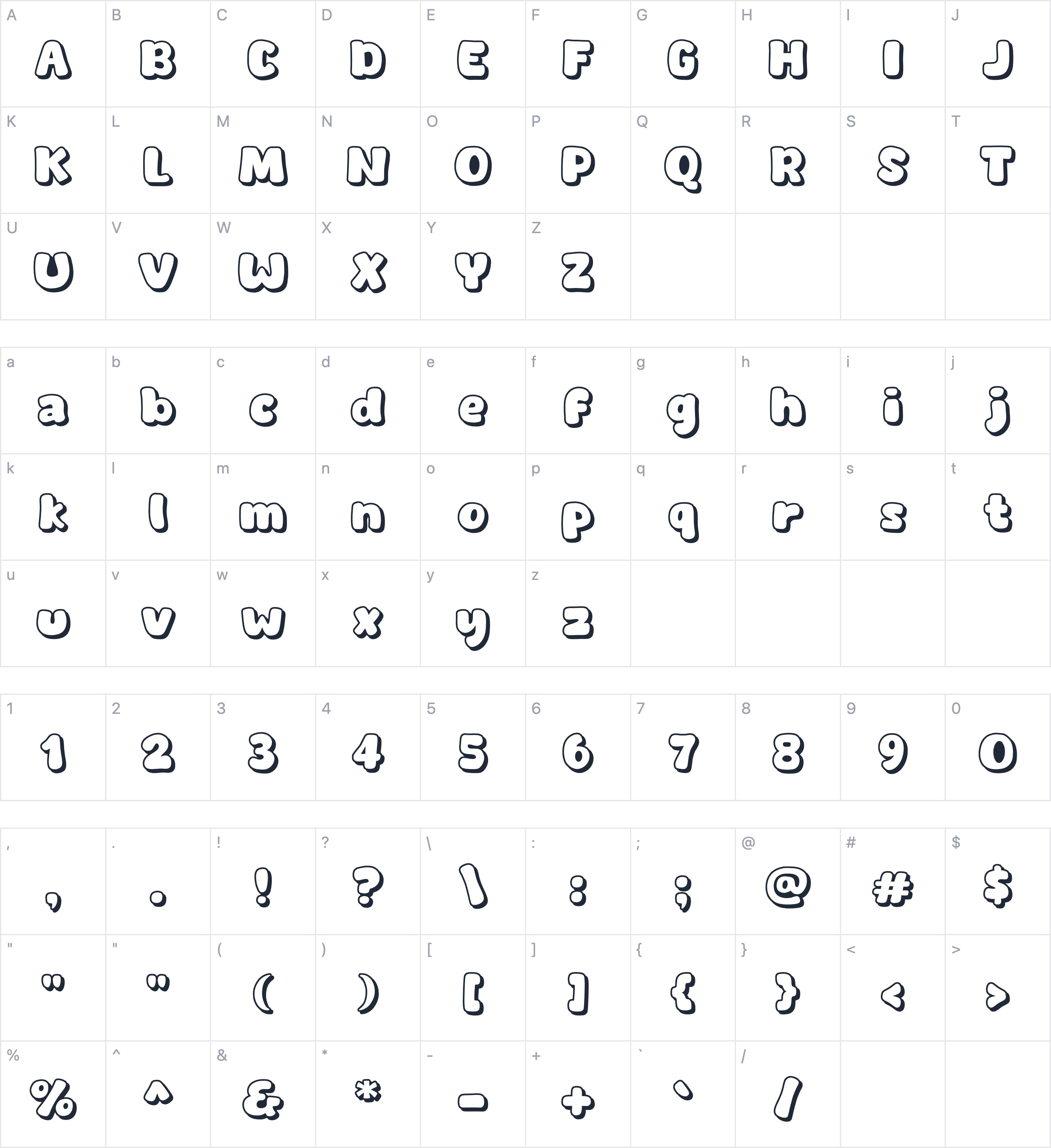 Extra Days字符映射图