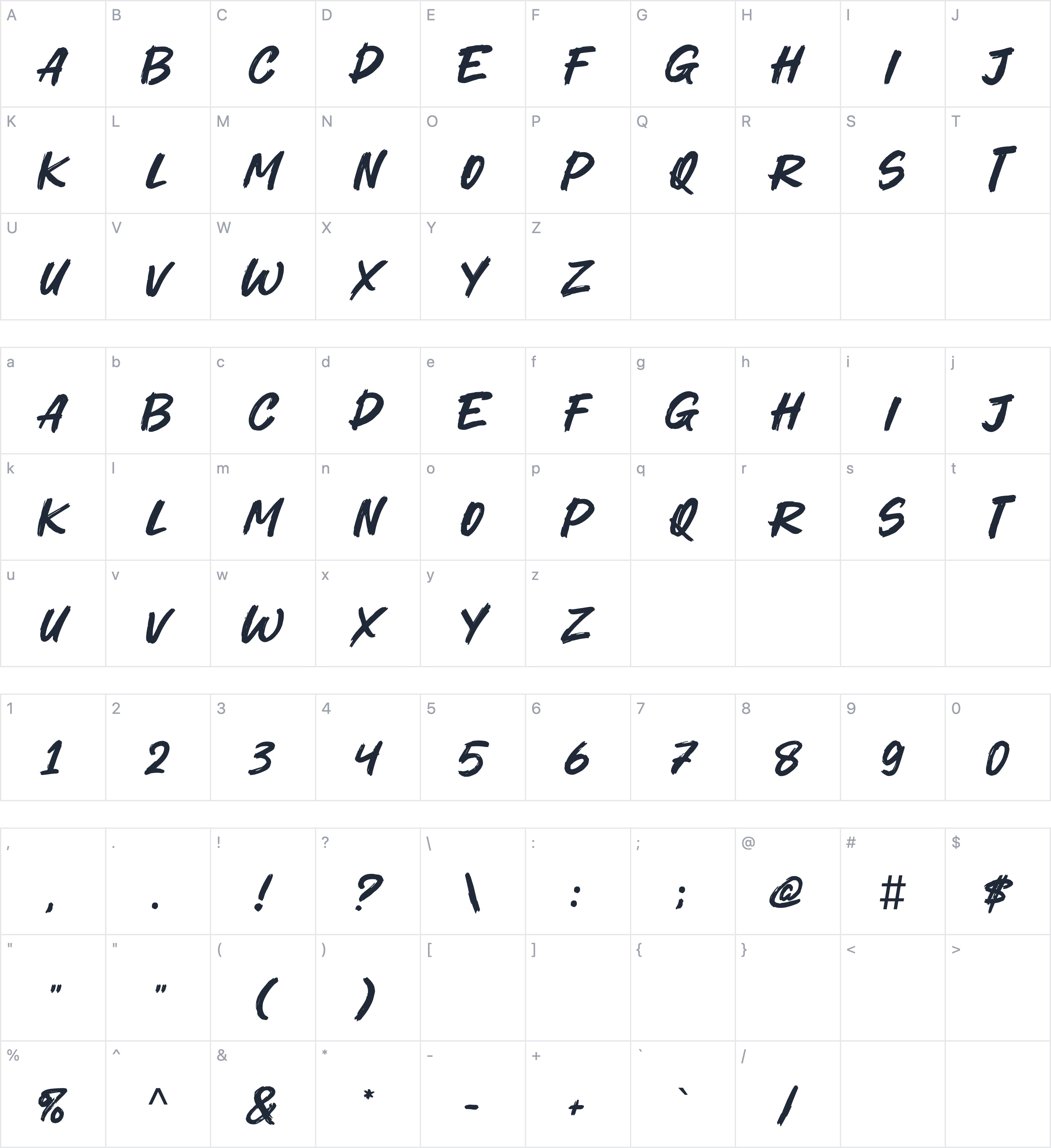 Energy Station字符映射图