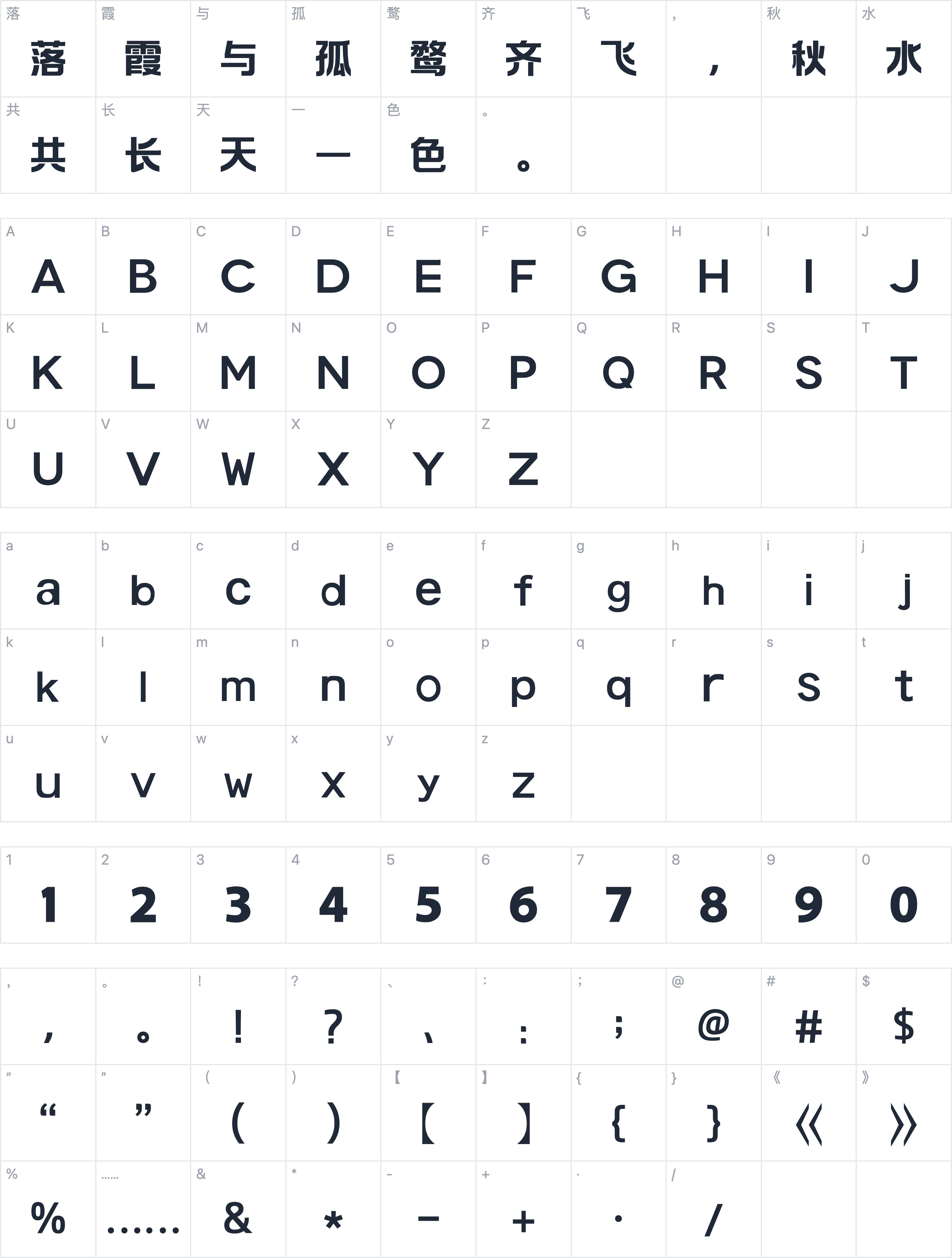 淘宝买菜体字符映射图