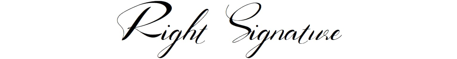Right Signature
