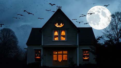 一个令人毛骨悚然的万圣节鬼屋