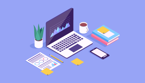 现代办公桌矢量素材(EPS/AI/PNG)