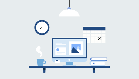 现代办公桌矢量素材(EPS/AI/PNG)