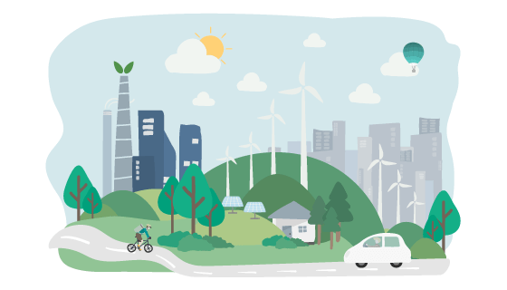 人类居住环境矢量素材(EPS)