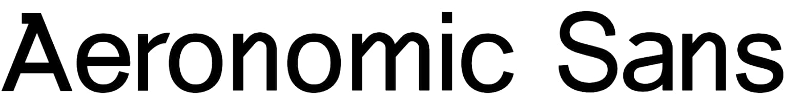 Aeronomic Sans