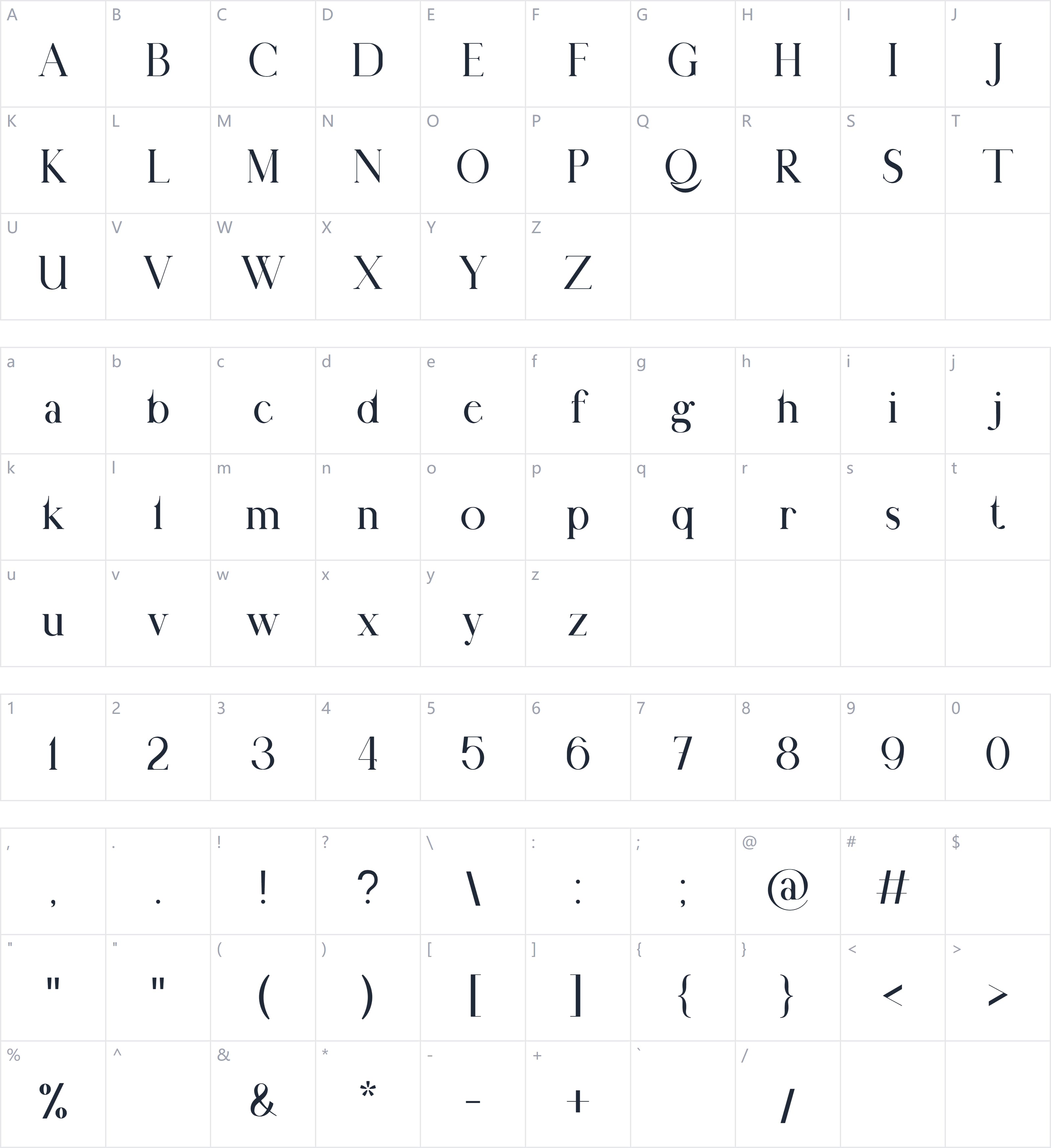 Blade Brotherhood字符映射图