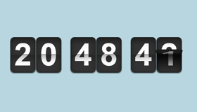 flipTimer – jQuery时钟翻牌效果插件