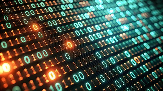 橙色和蓝色二进制代码背景图片素材(JPG)