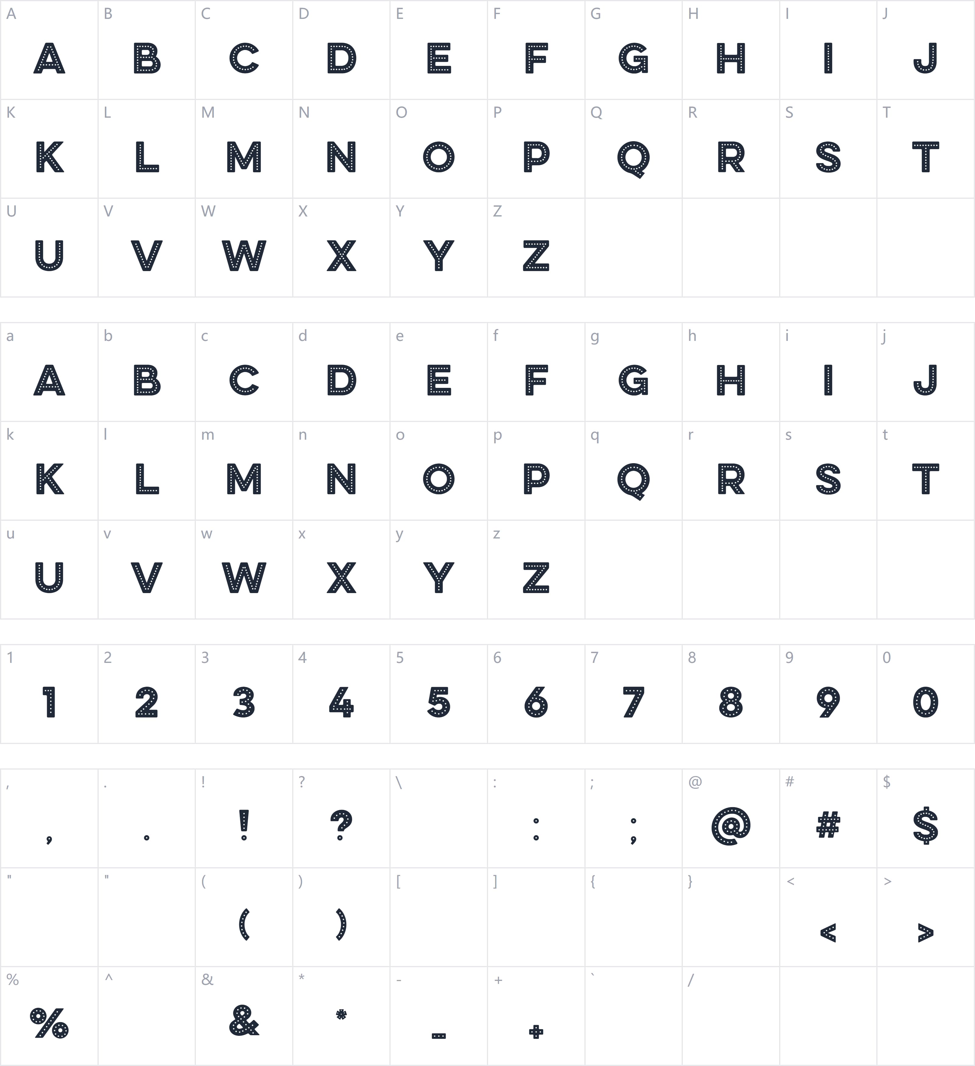 Disc House字符映射图