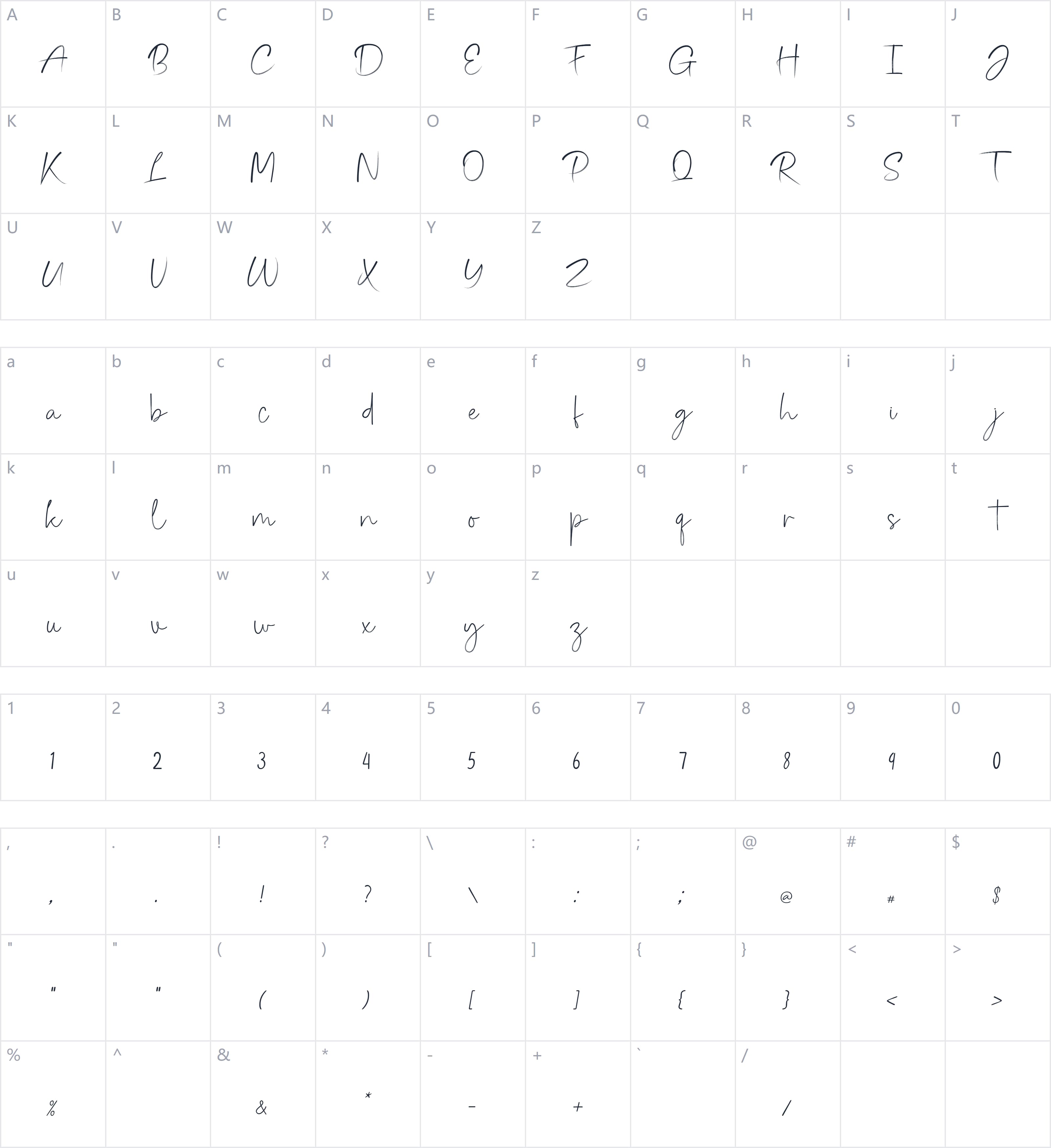 Rome Janction字符映射图