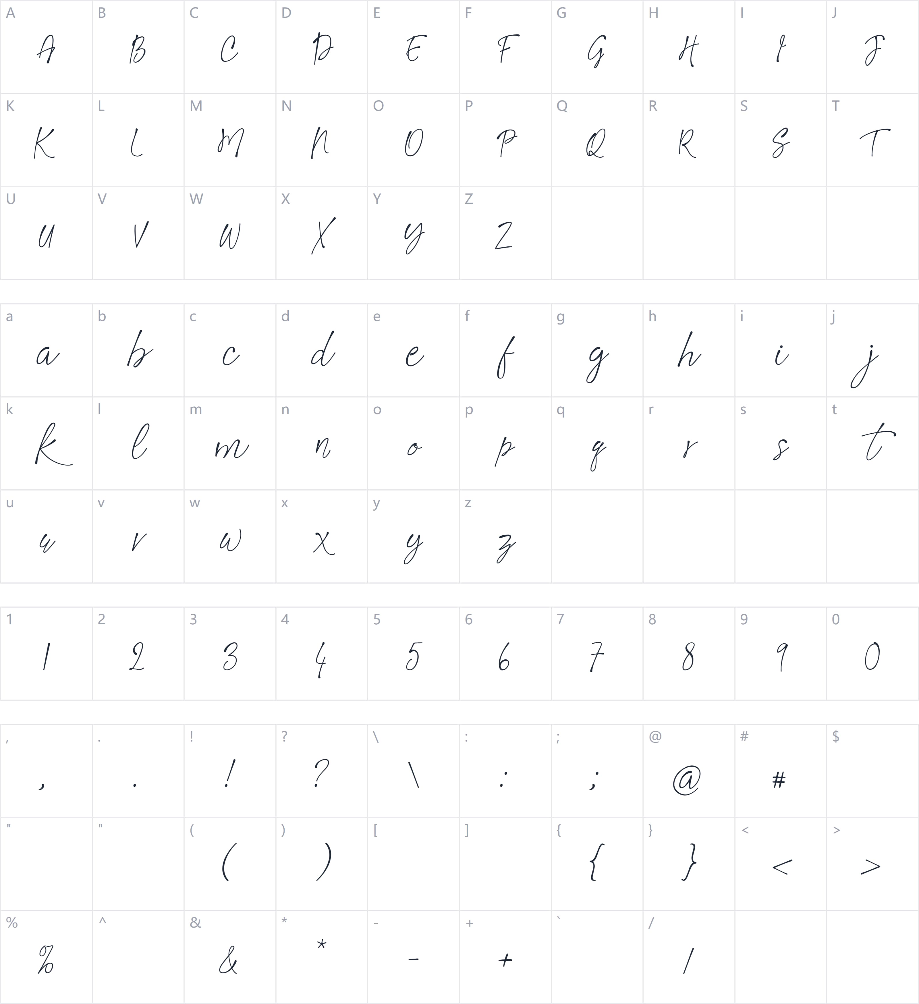 Frankie Twist字符映射图