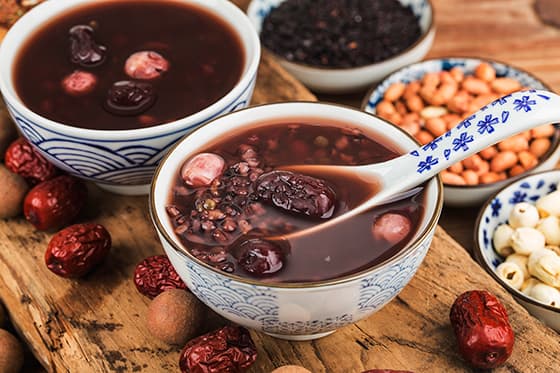 两碗美味可口的八宝粥图片素材(JPG)