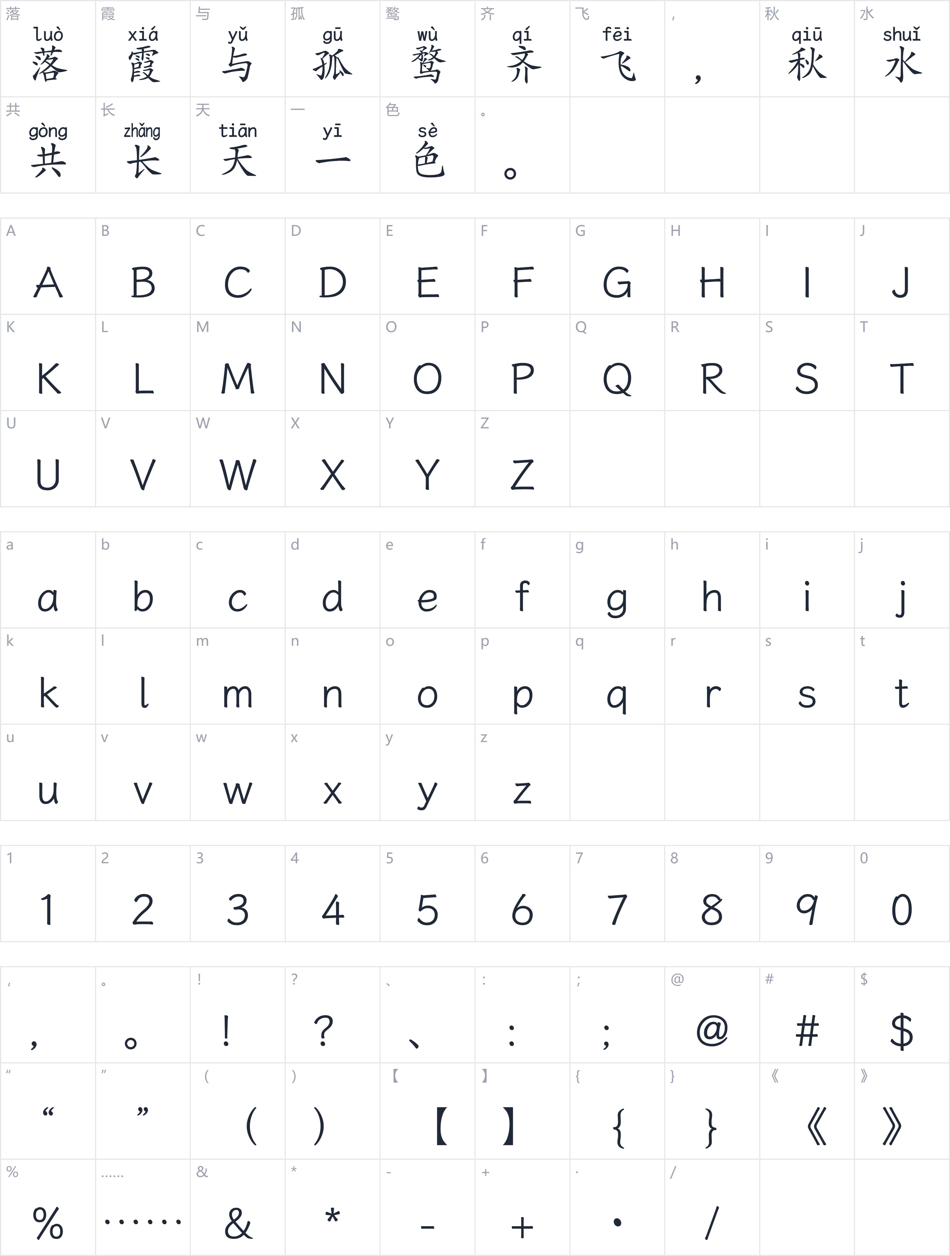 澳声通拼音鼎楷-简字符映射图