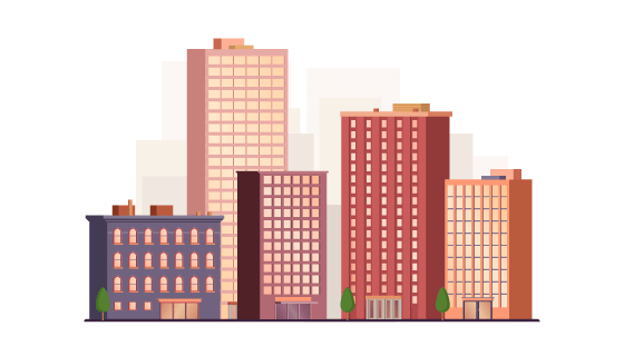 现代办公建筑矢量素材(EPS/AI)