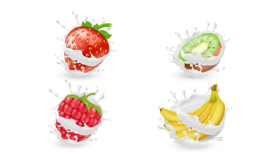 逼真的水果矢量素材(EPS/PNG)