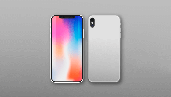 iPhone X矢量素材(EPS/AI/PNG)