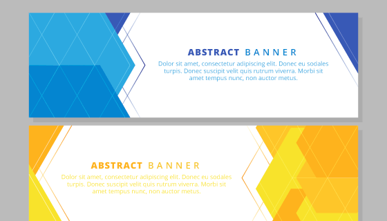 抽象形状的banner矢量素材(EPS/AI)