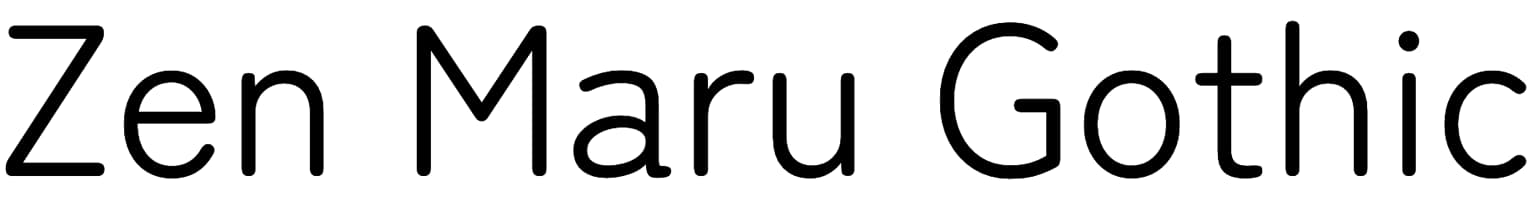 Zen Maru Gothic
