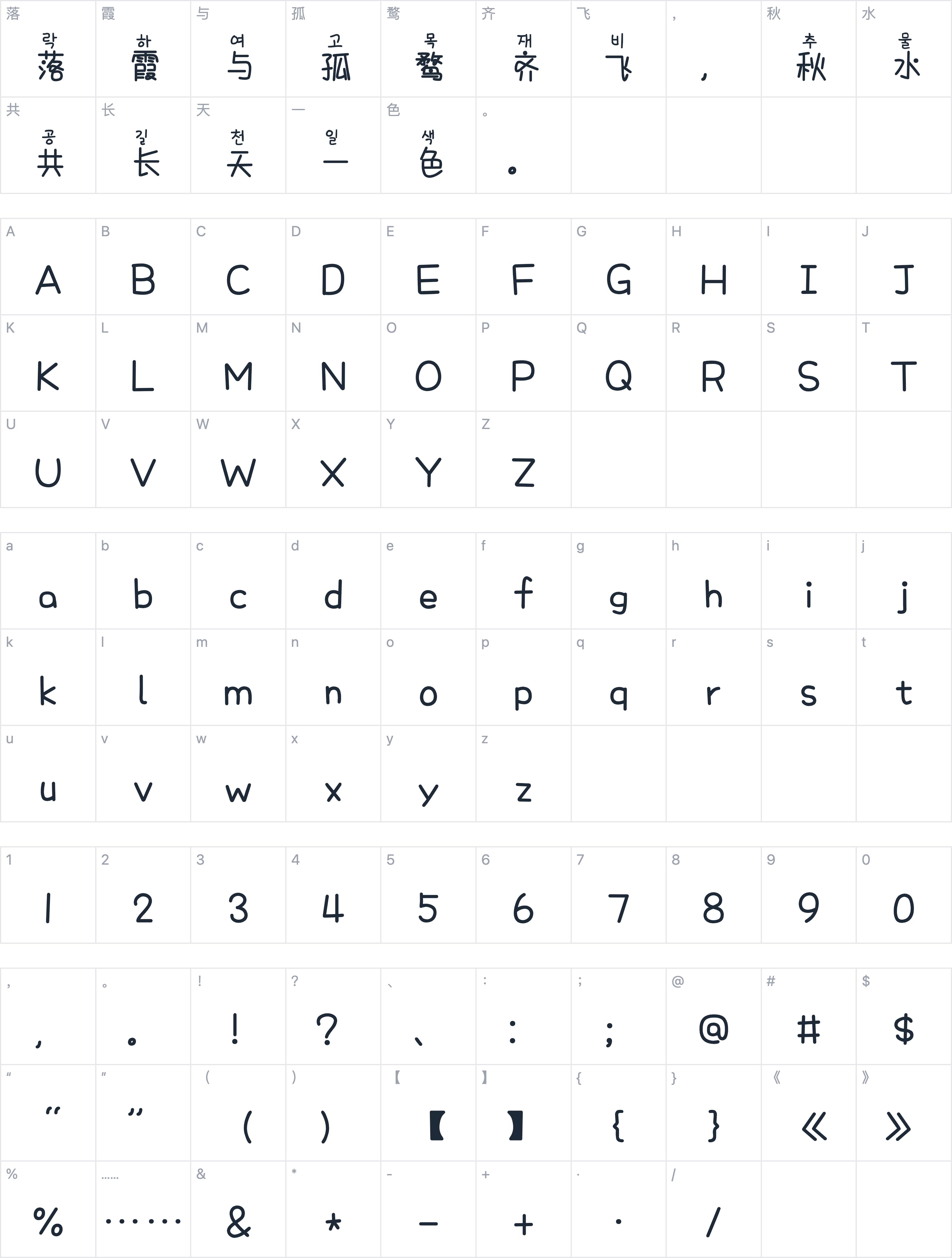Aa小熊说她想见你字符映射图