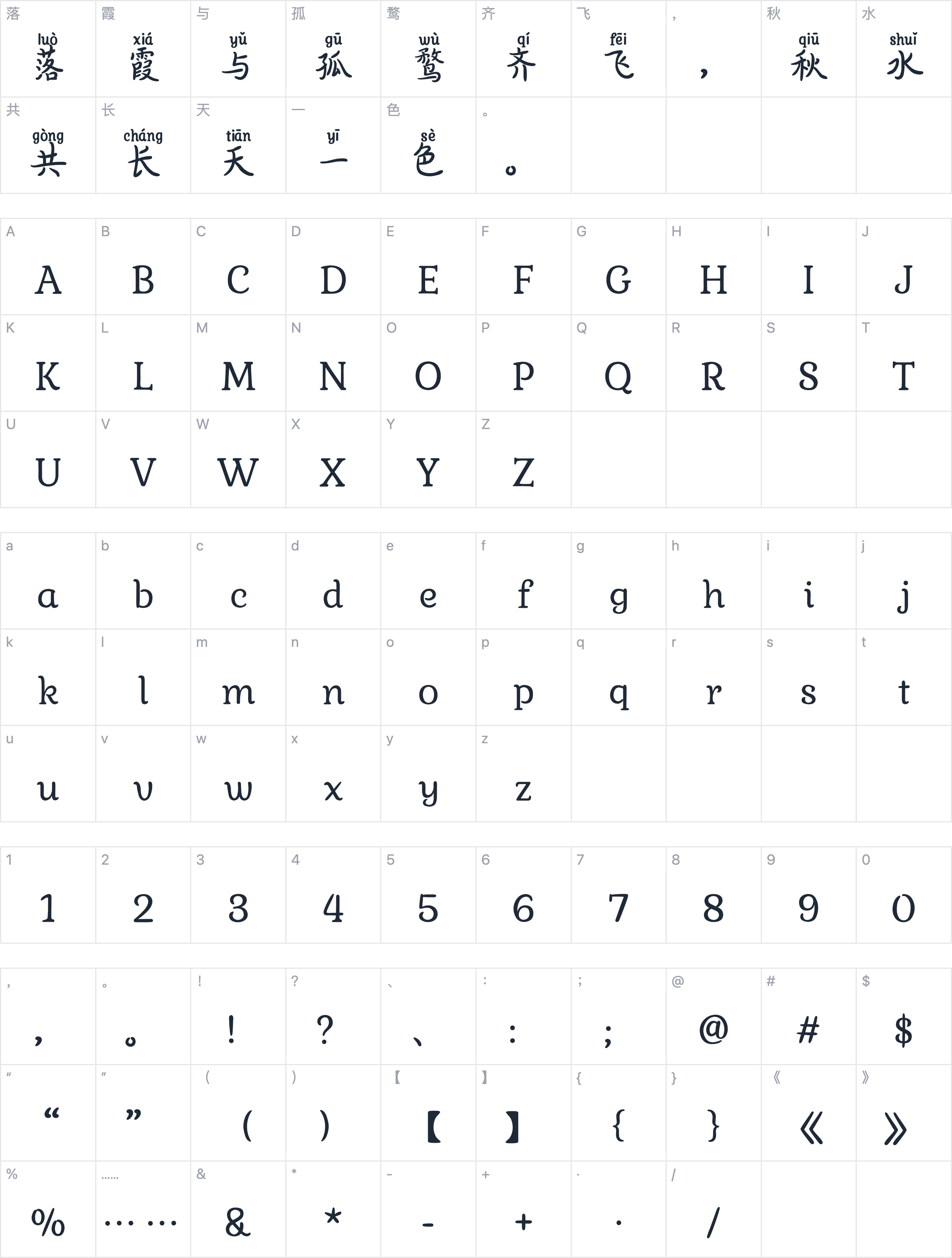 Aa玫瑰之晨字符映射图