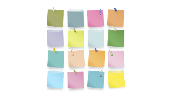 多彩的便签矢量素材(EPS)