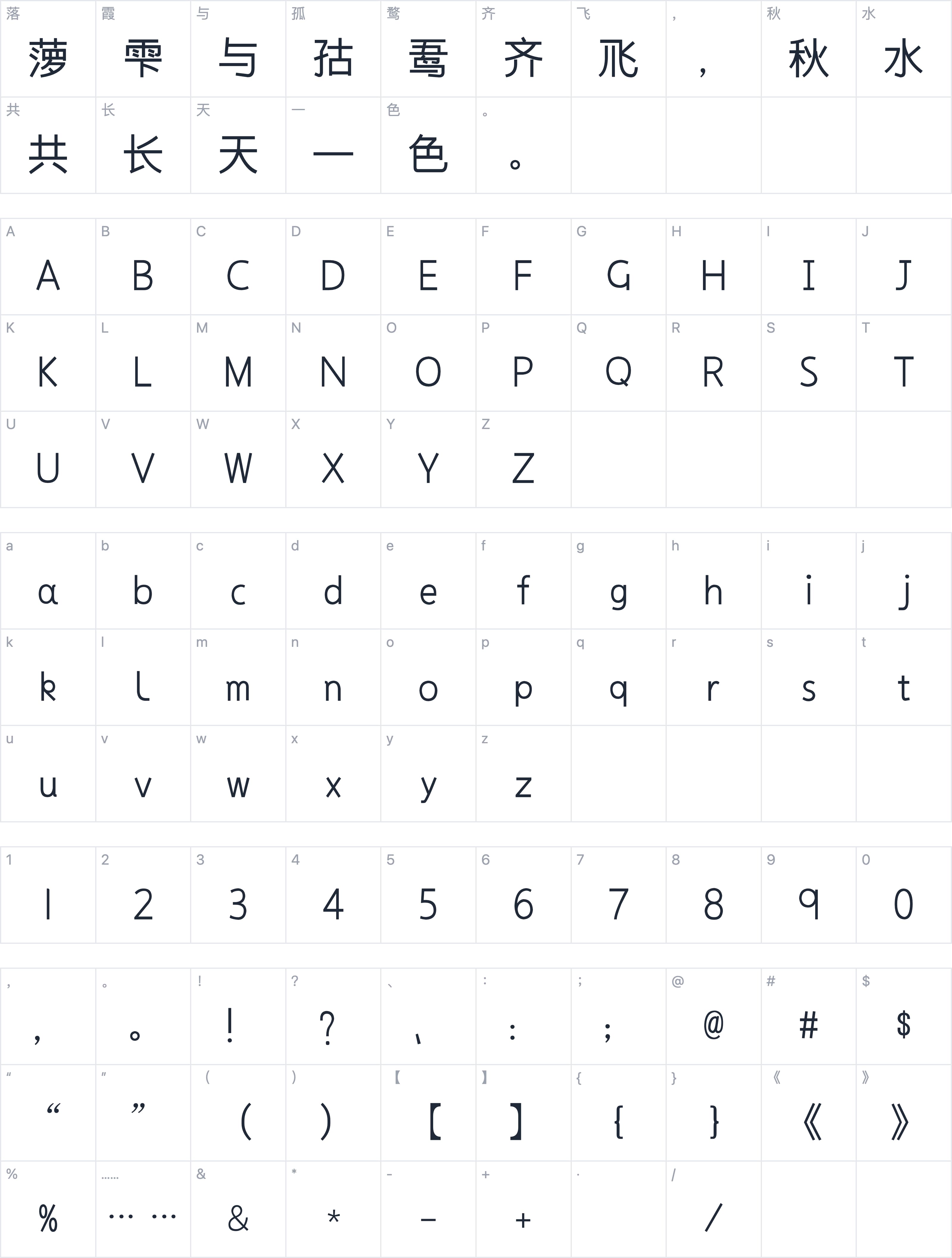 周字方体字符映射图