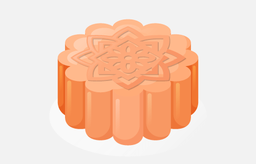 中秋节月饼矢量素材(EPS/AI)