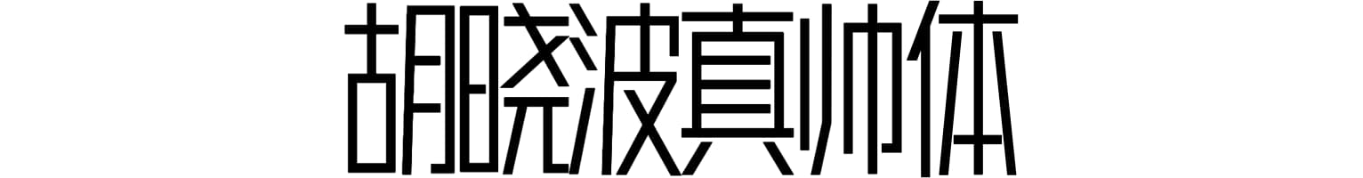 胡晓波真帅体
