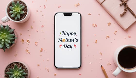 温馨的母亲节主题场景图片素材